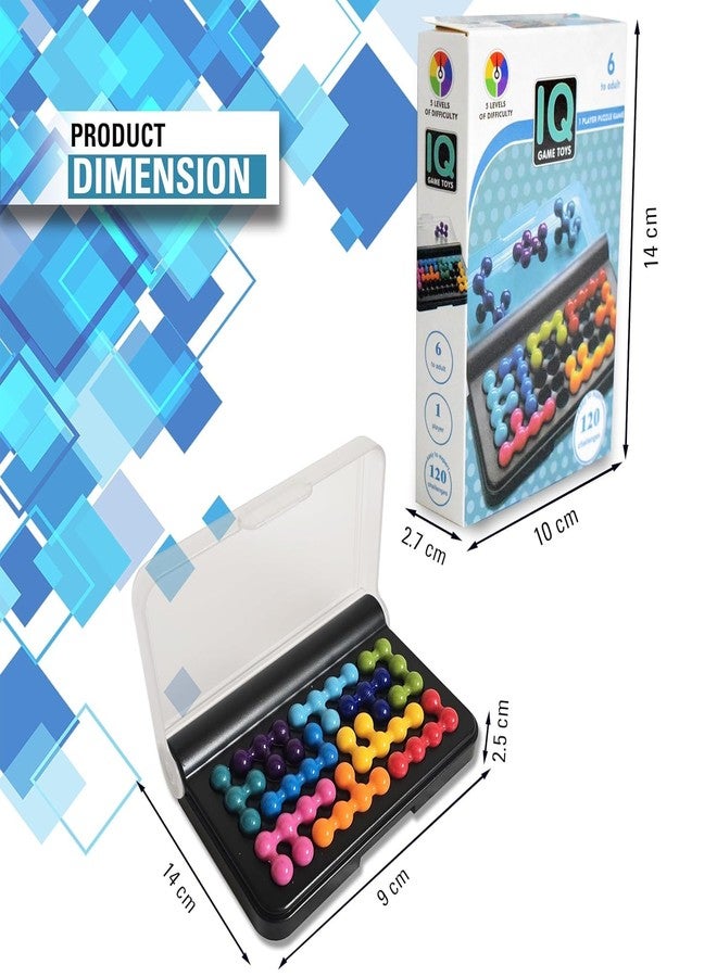 Dherik Tradworld IQ Smart Game,Travel Game for Kids and Adults,Brain Game IQ Games with 120 chalenges (Smart Game) - Image 5